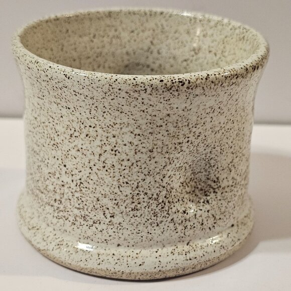 Hand Thrown Etowah River Pottery Piece Artist Signed Mug Succulent Pot Pen Holde - Picture 3 of 10